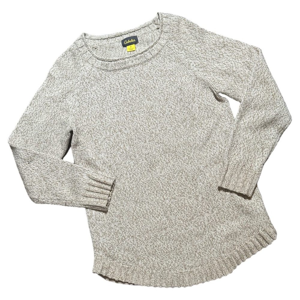 NWOT Cabela’s chunky knit sweater Oatmeal Size Large